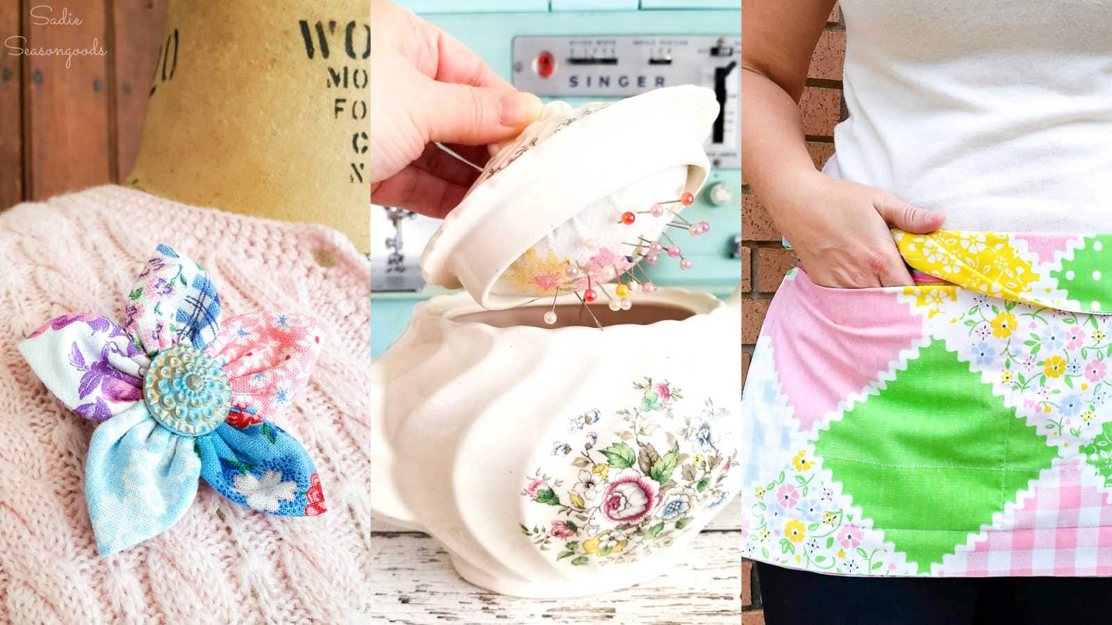 craft projects with vintage linens