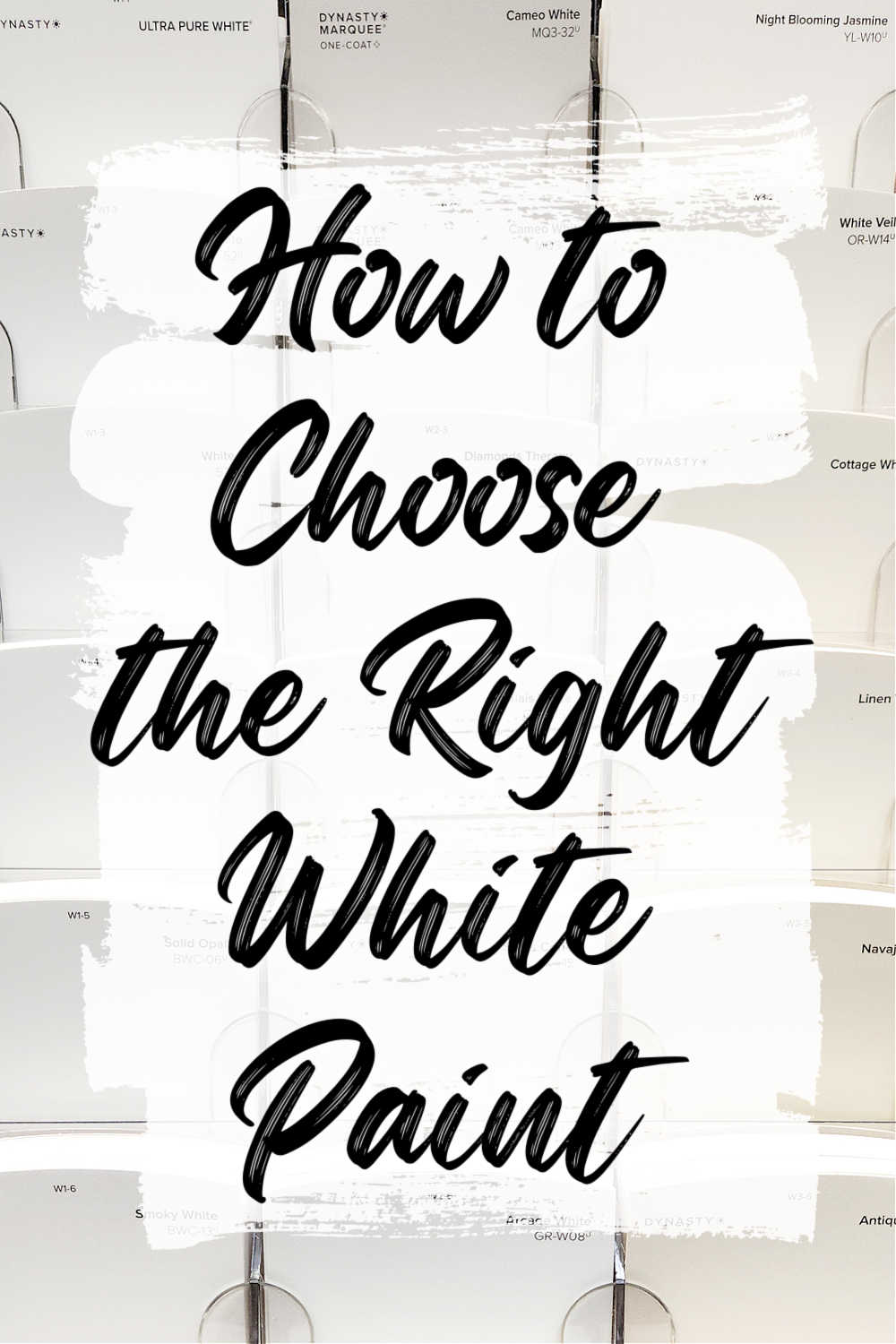 how to choose white paint