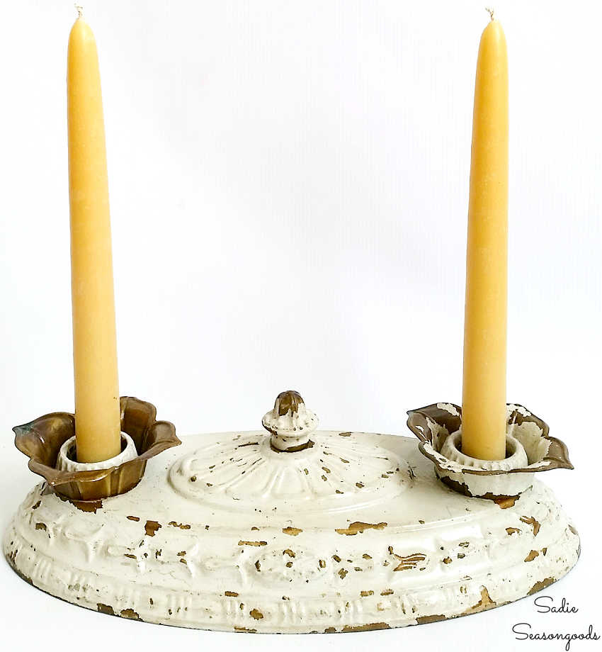 candleholder from a light fixture