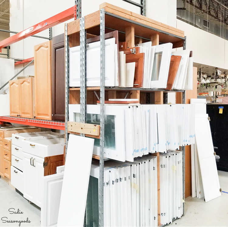 selection of cabinet doors at habitat restore