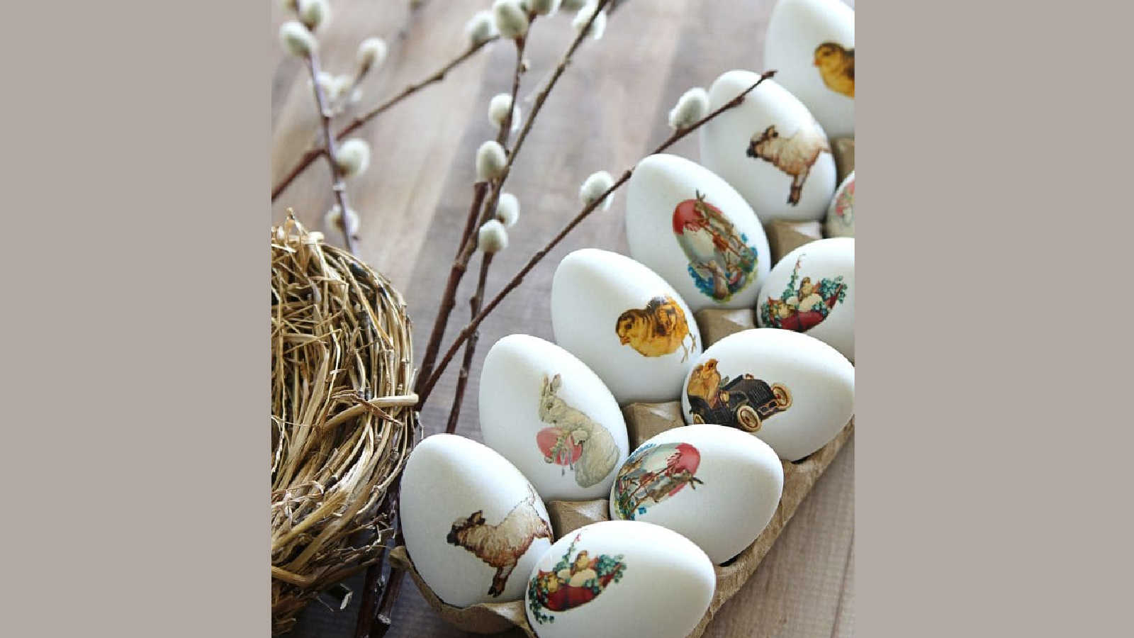 diy easter eggs with temporary tattoos