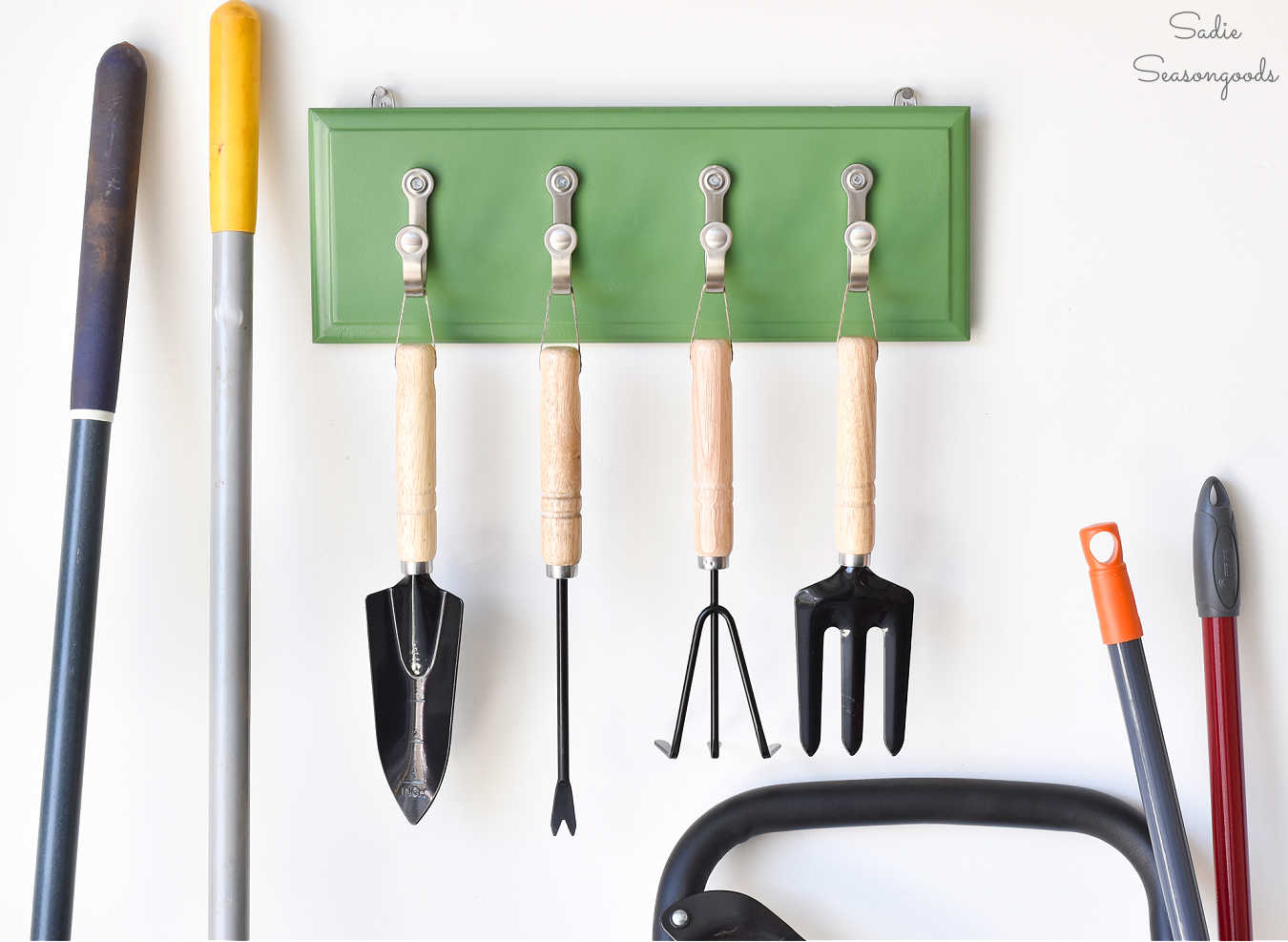 Garden Tool Organizer for the Garage