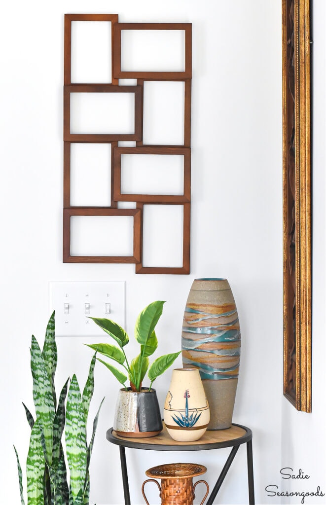 Mid-Century Modern Wall Decor from a Thrifted Picture Frame