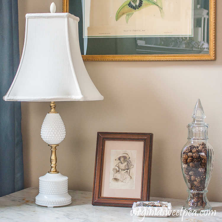 giving a milk glass lamp a refresh