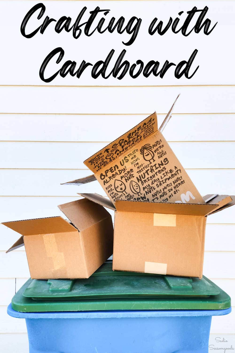 cardboard boxes and tubes for craft projects