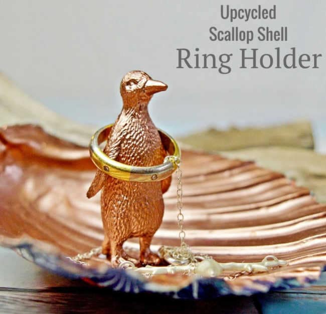 upcycling a shell into a ring dish