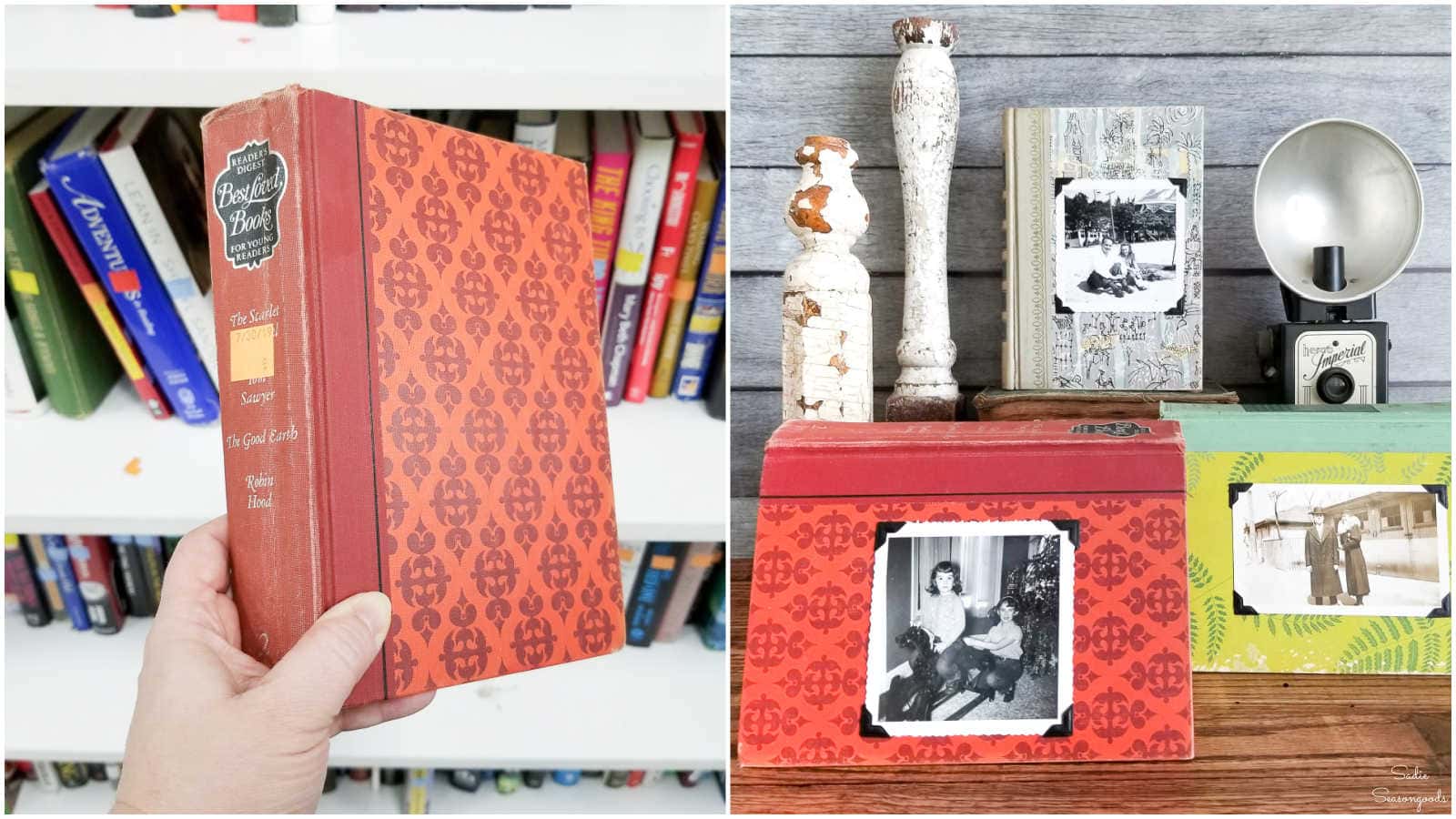 crafting with vintage reader's digest books
