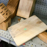 how to upcycle wood cutting boards from a thrift store