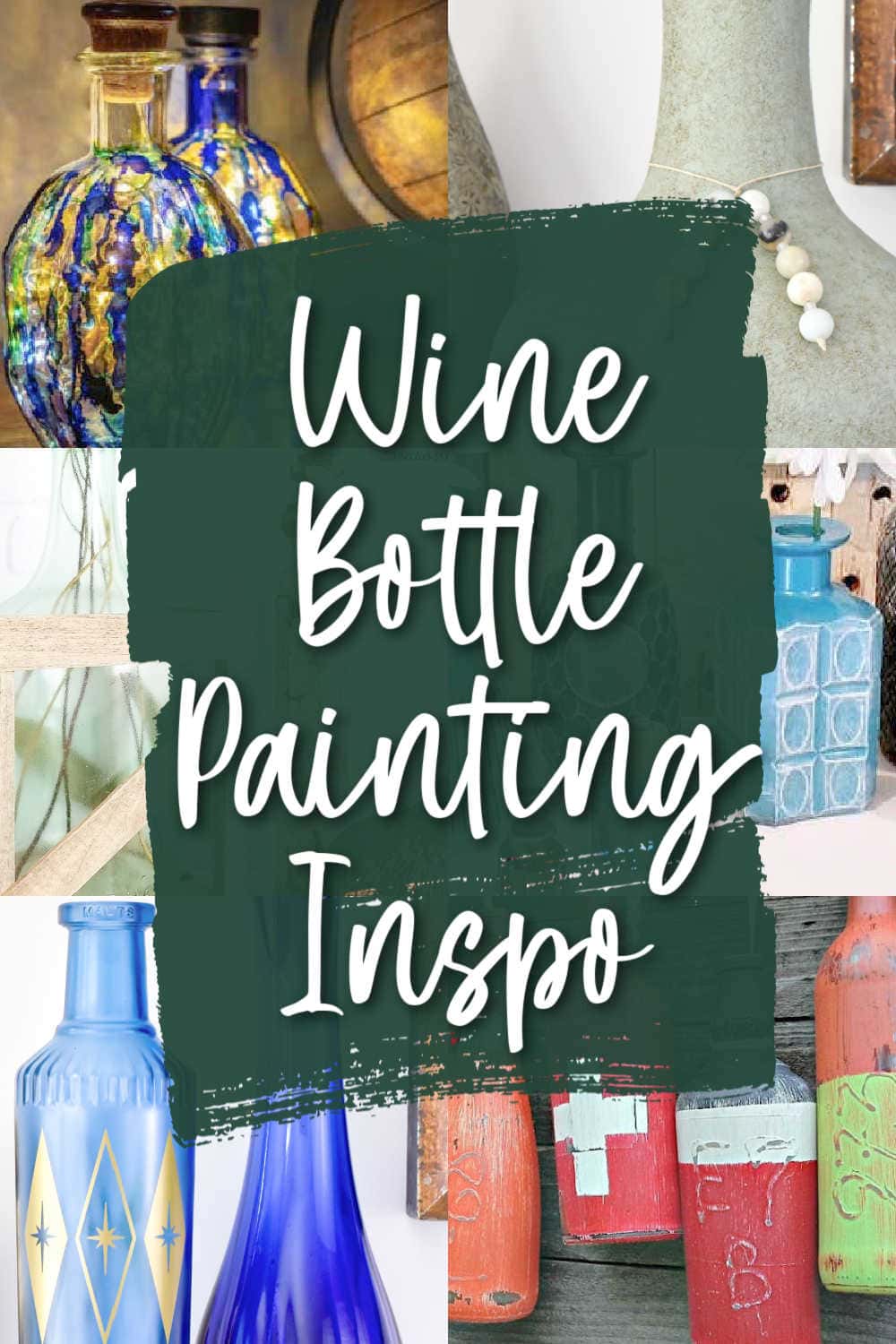 painting wine bottles as decor