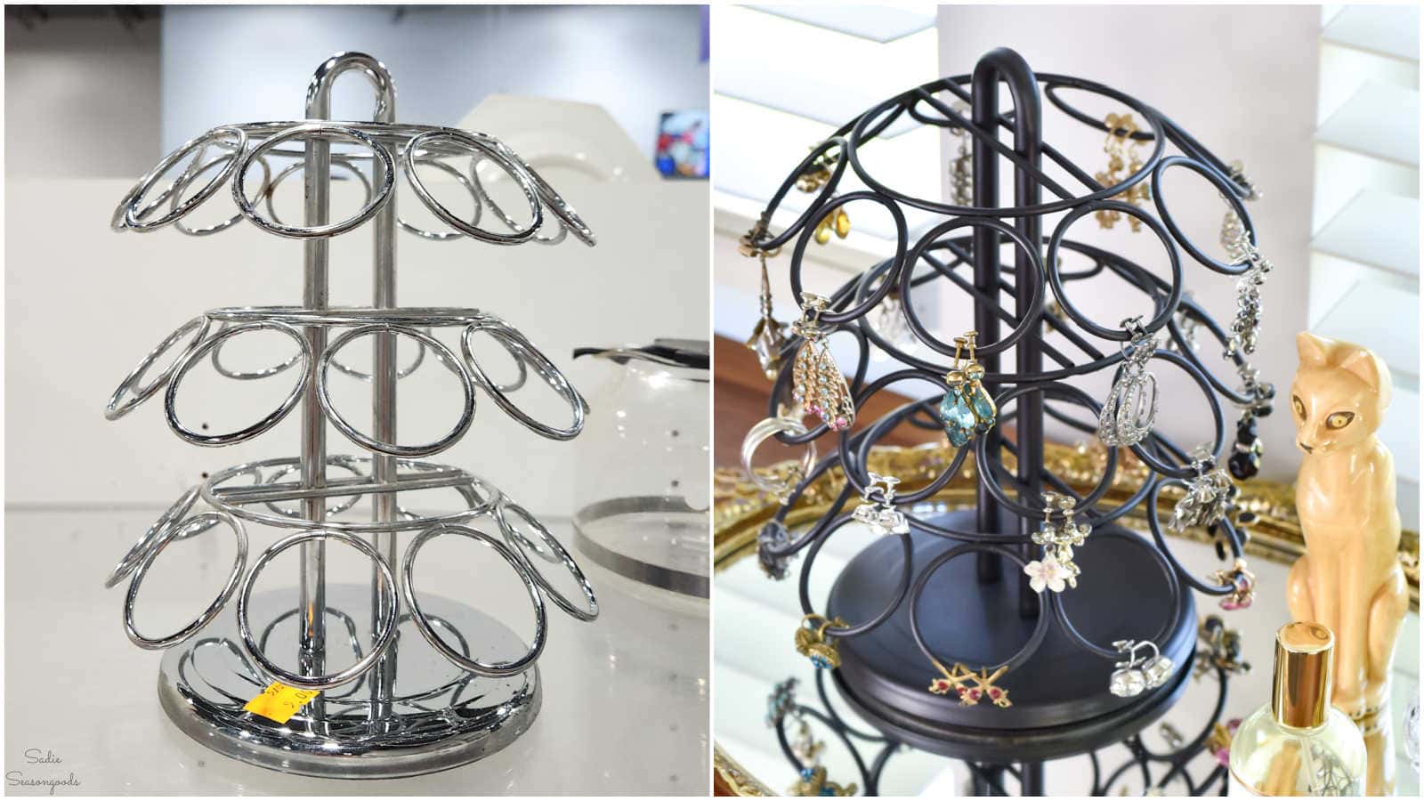 earring tree from a k cup holder