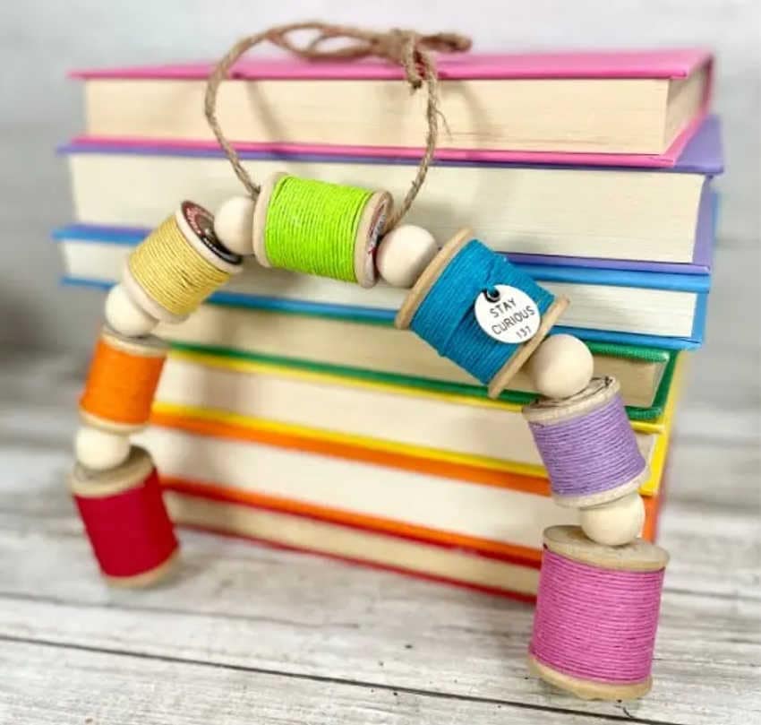 wooden spool rainbow