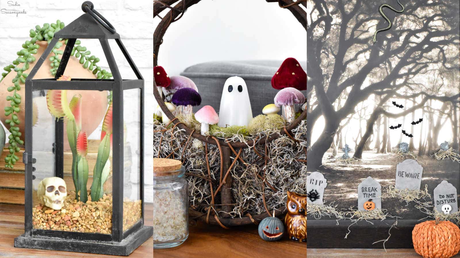 Halloween Home Decor from the Thrift Store