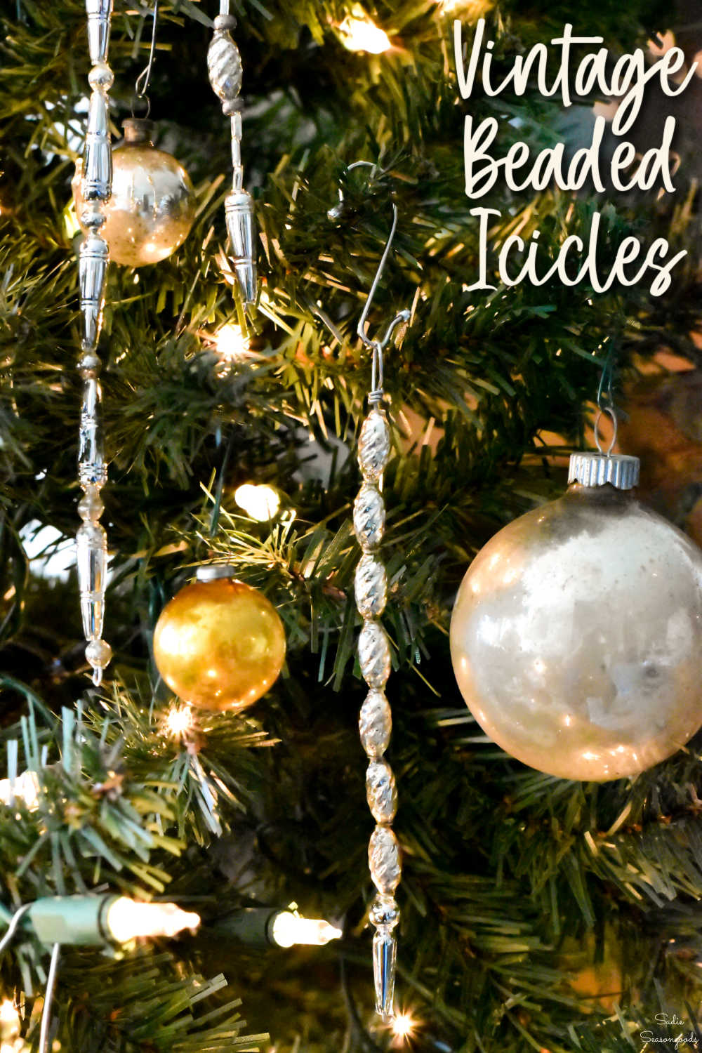 vintage beaded ornaments