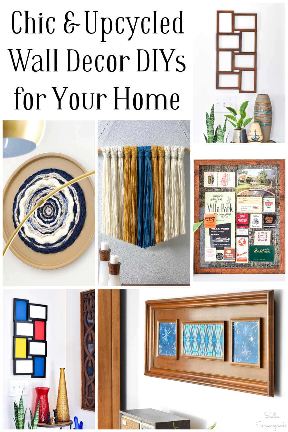 upcycled and diy wall decor