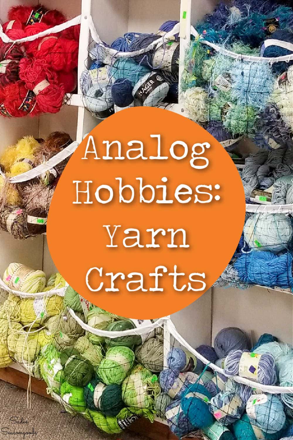 analog hobbies with yarn