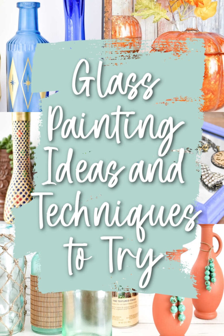 Glass Painting Ideas and Techniques for Your Thrift Store Finds
