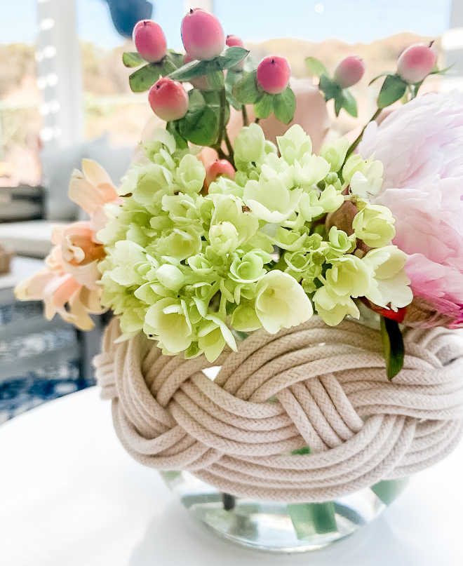 macrame on a vase
