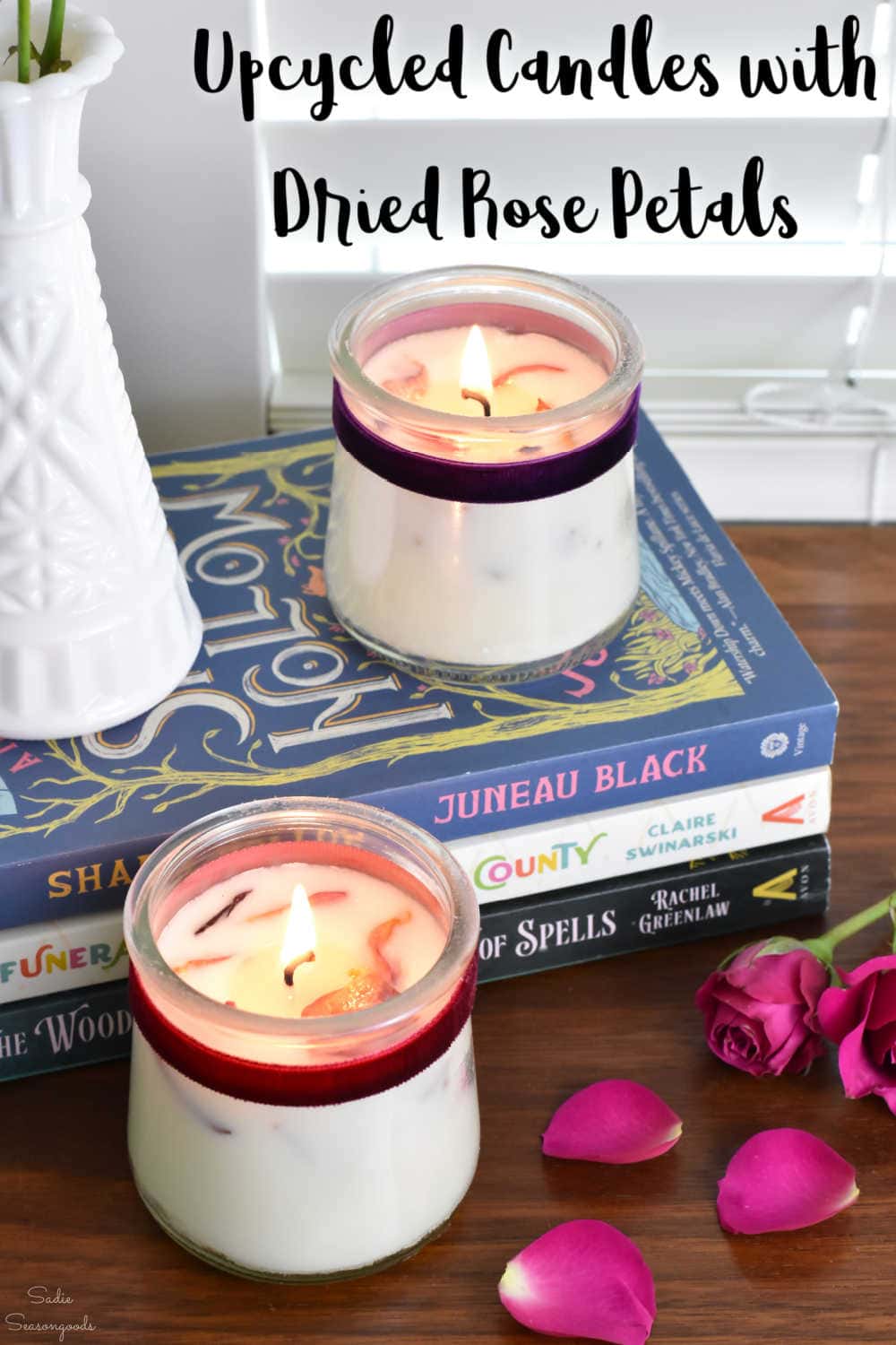how to make rose candles