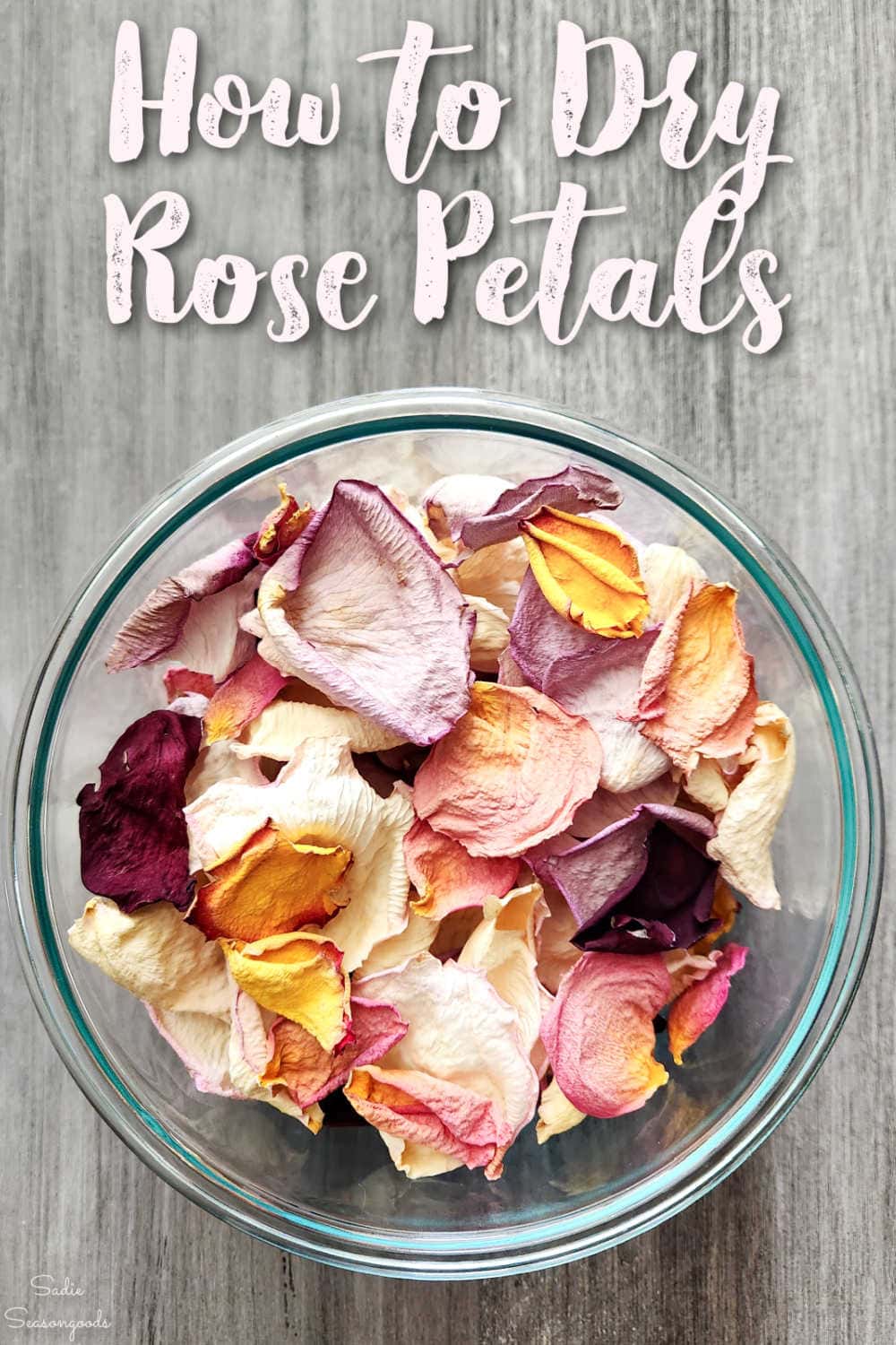 best way to dry rose petals