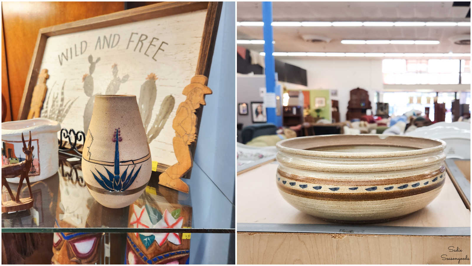 thrifting for pottery