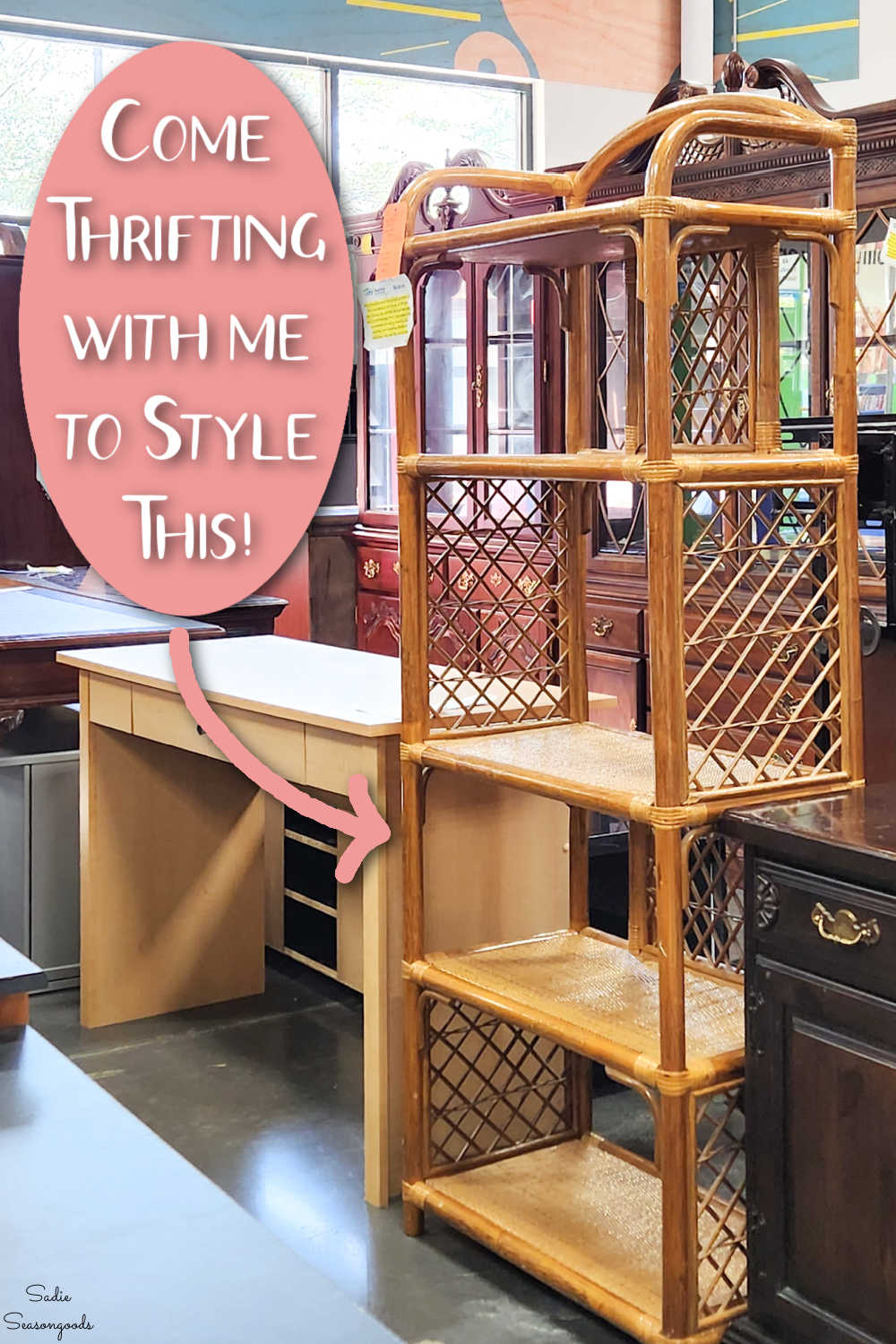 how to style a boho bookshelf
