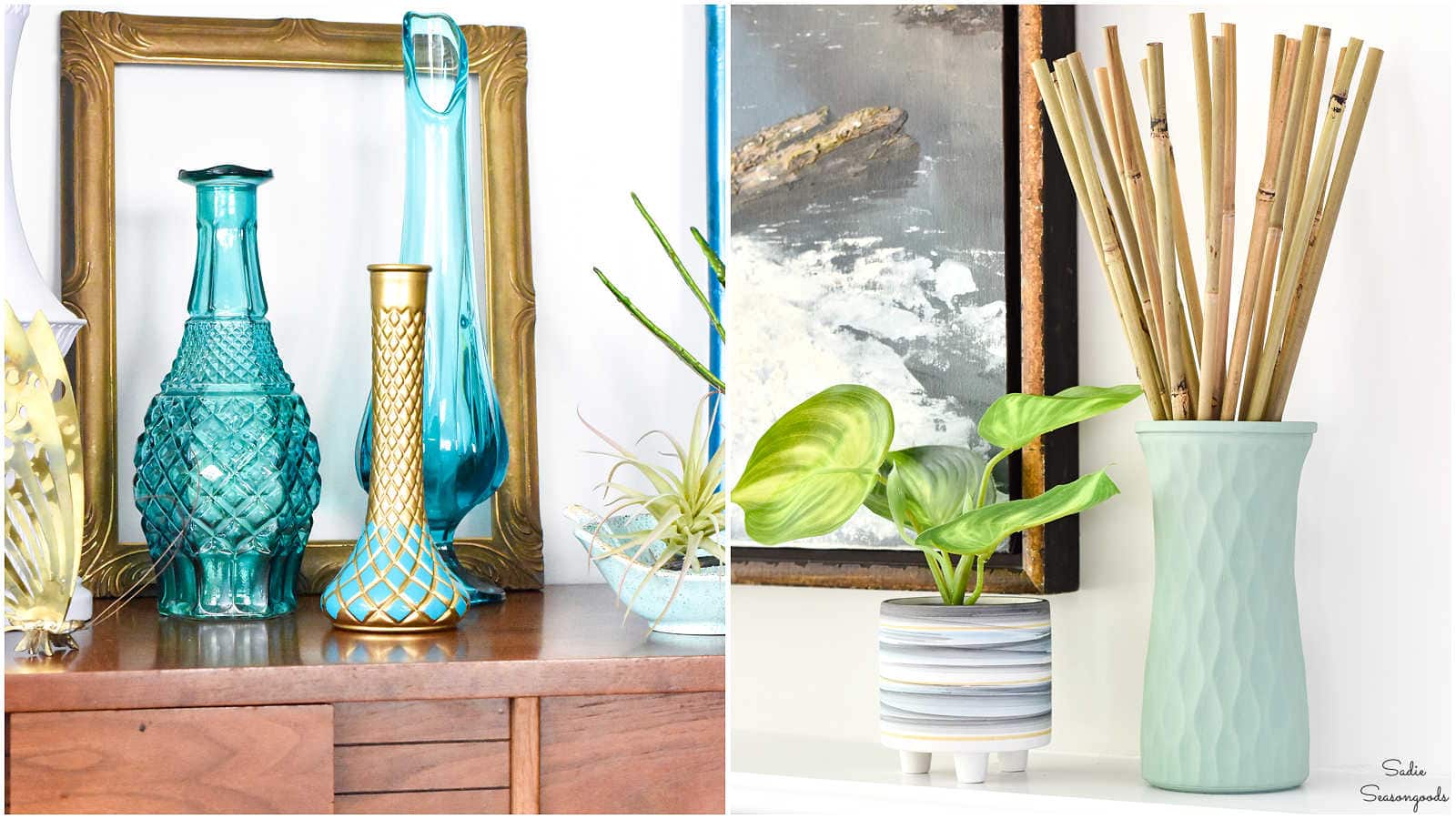 vases for a boho vignette