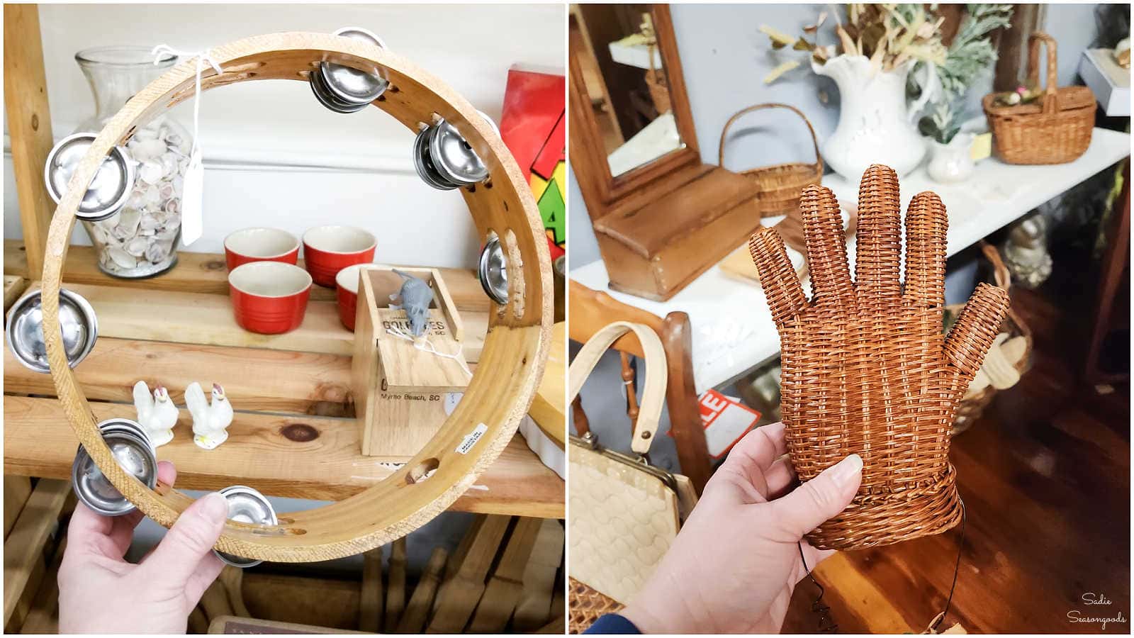 quirky decor from the thrift store