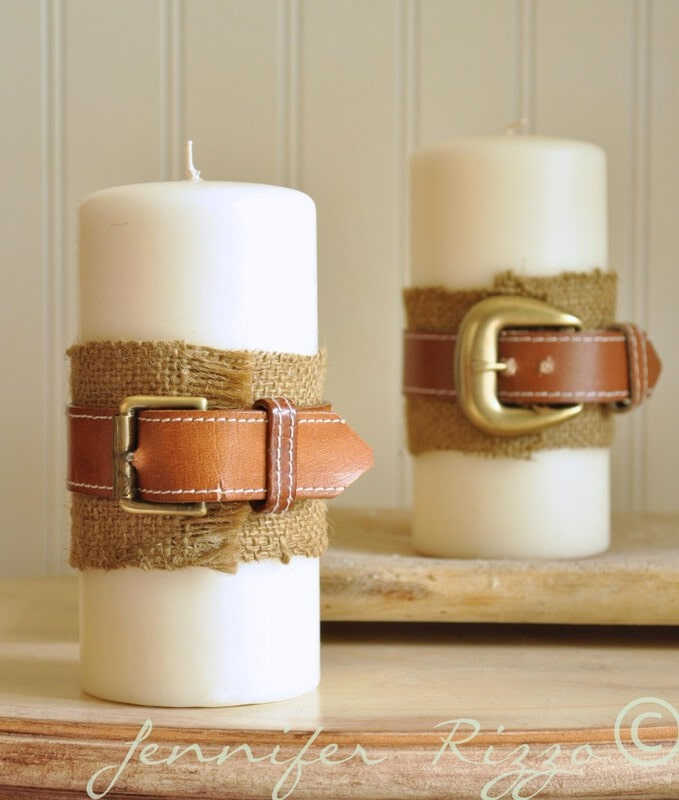 decorating candles for fall