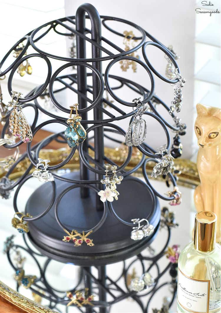 diy earring tree that spins