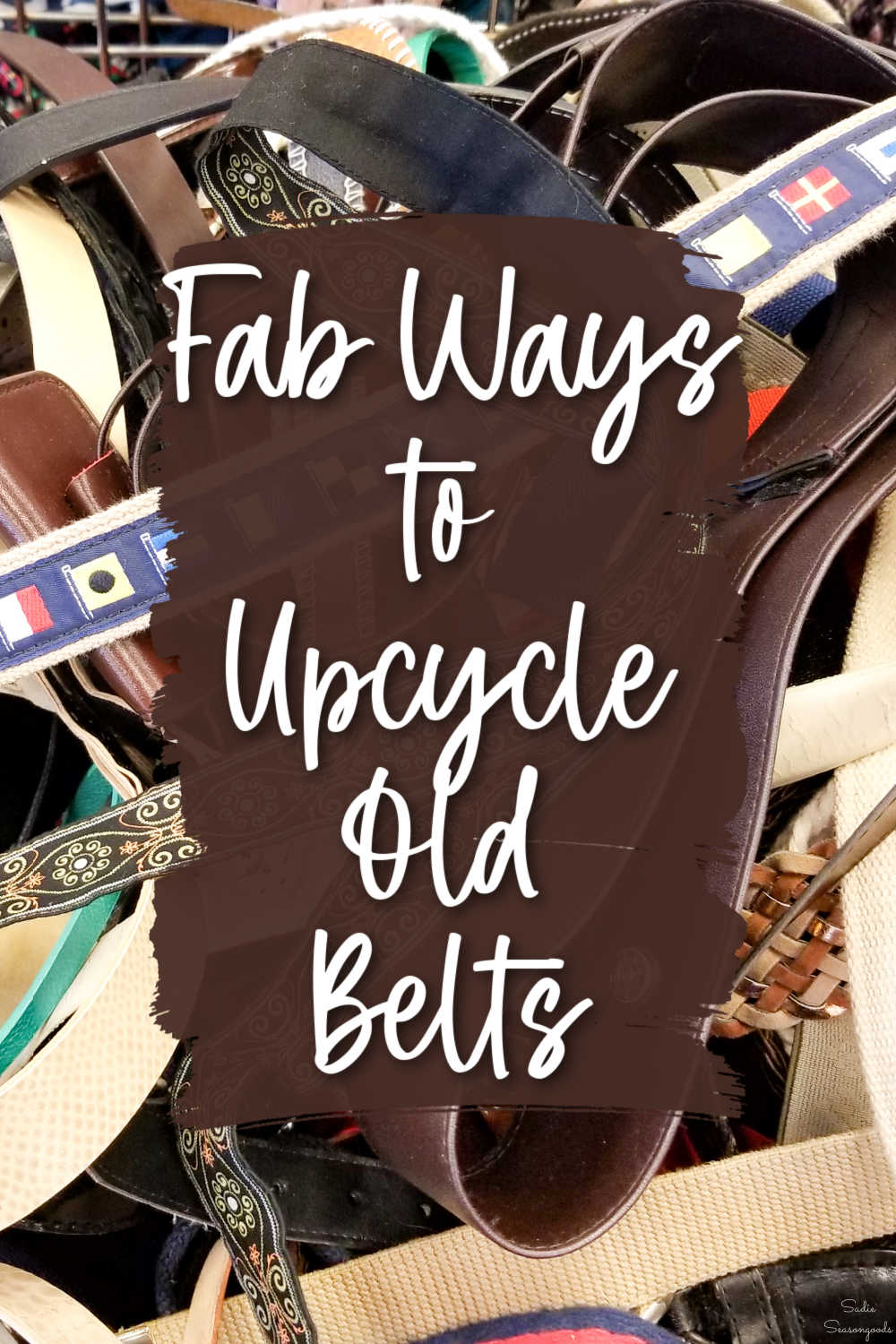 thrift store crafts with belts
