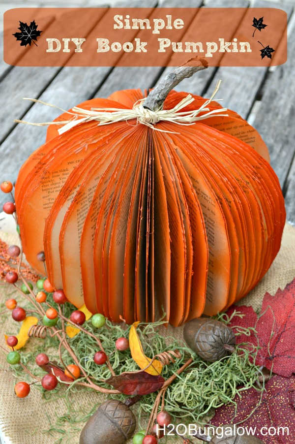 book page pumpkin