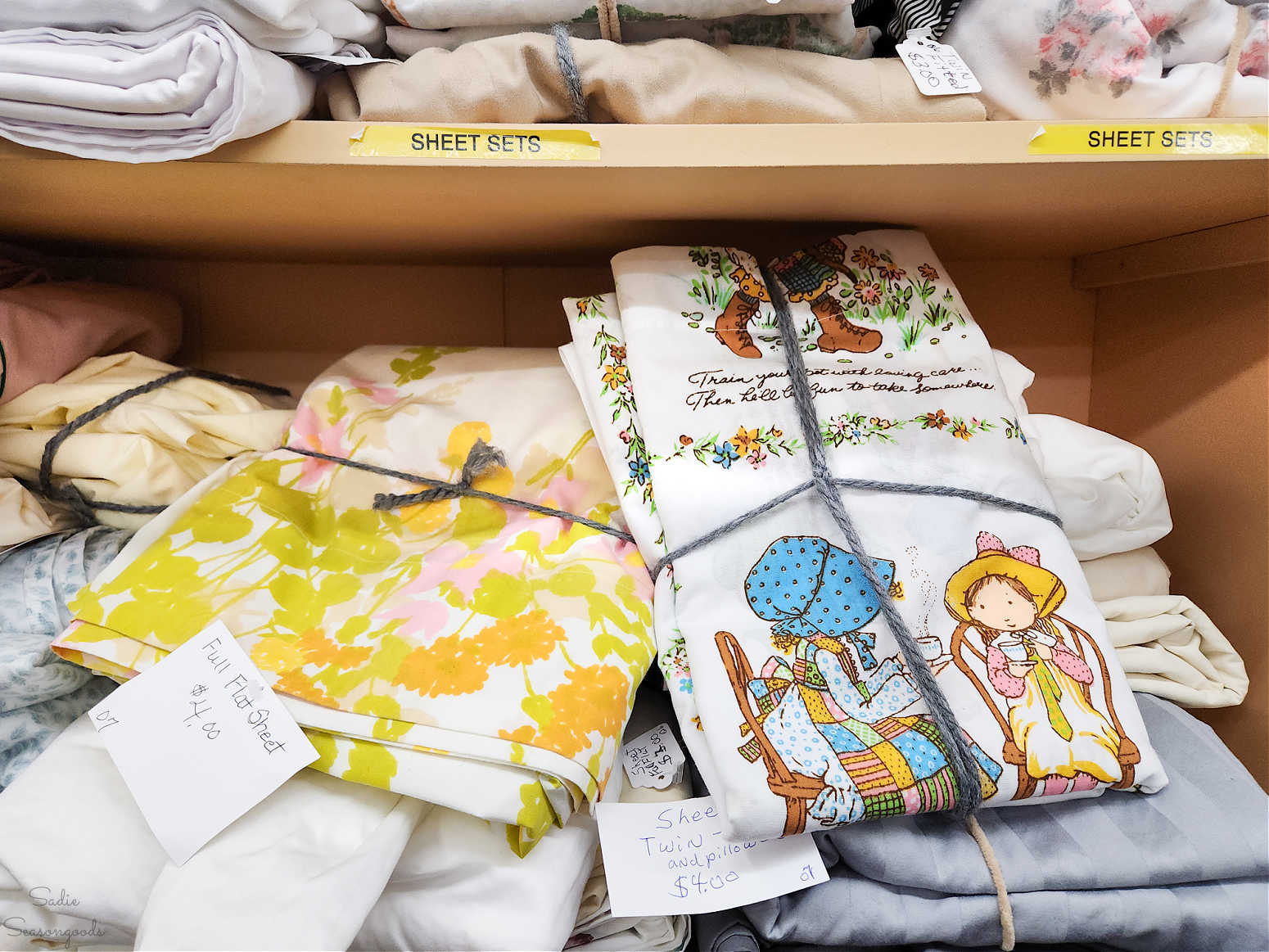 Upcycled Projects with Vintage Sheets