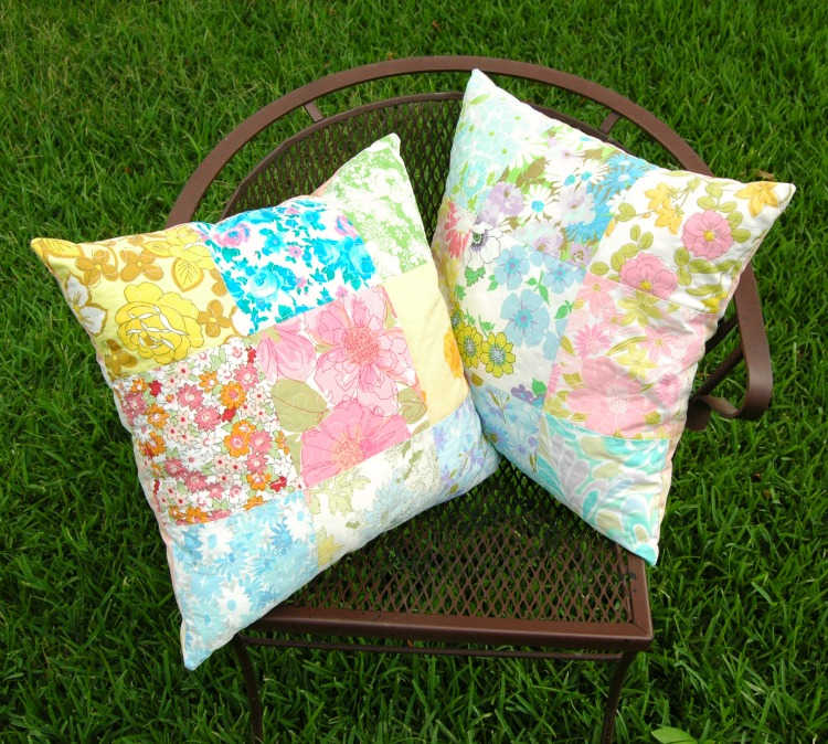 patchwork throw pillows