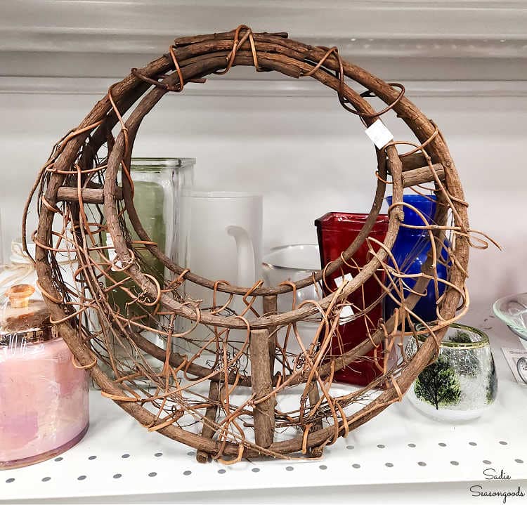 grapevine basket at goodwill