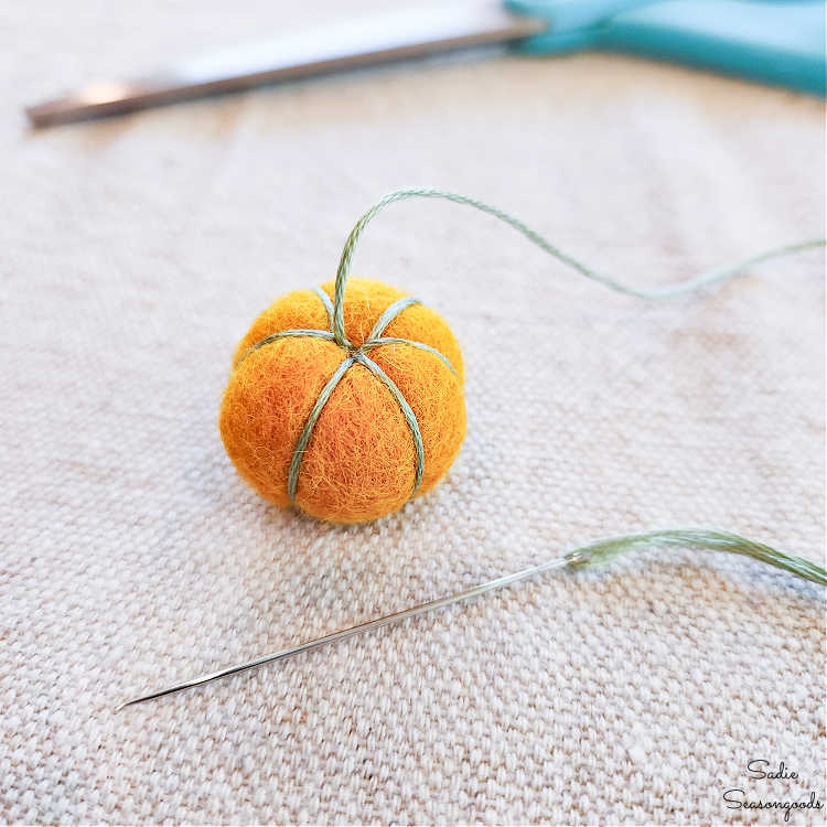 how to make a stem for a mini pumpkin