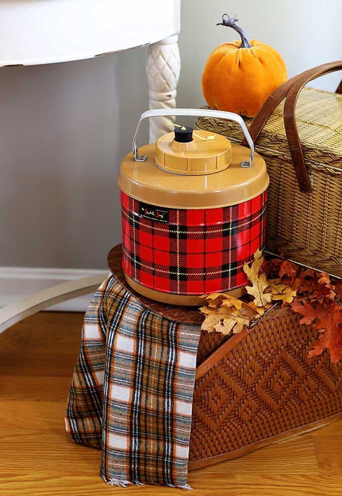 plaid decorations for fall