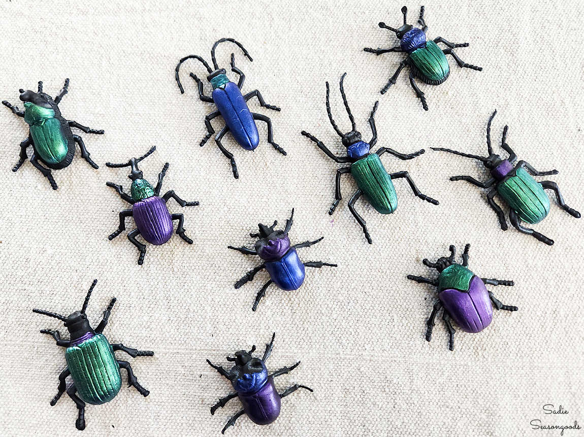 how to make iridescent beetles for craft projects