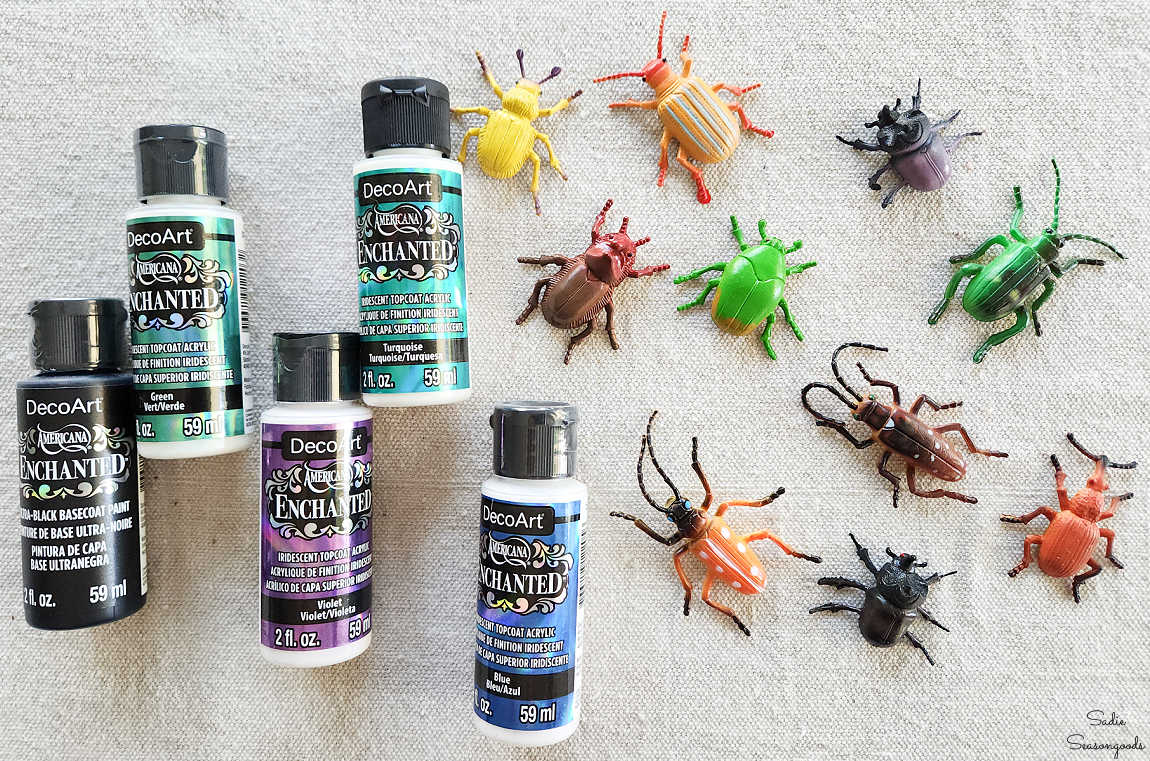 iridescent paint for halloween bugs