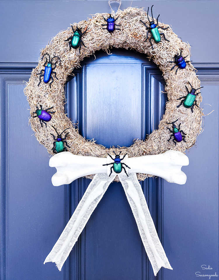 graveyard wreath for halloween