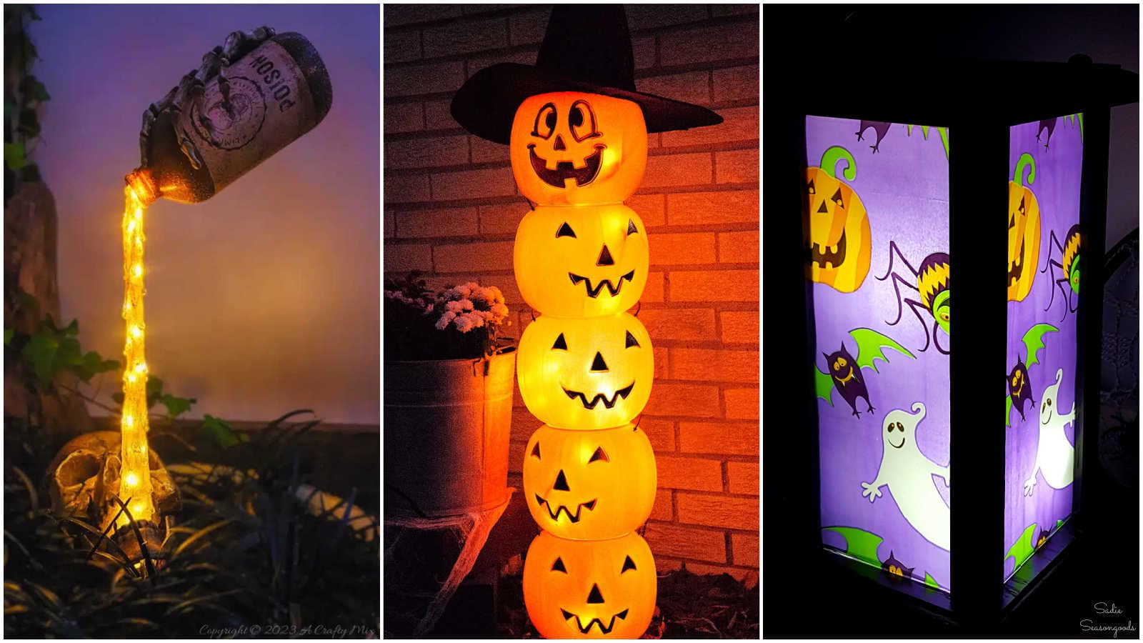 light-up halloween decorations