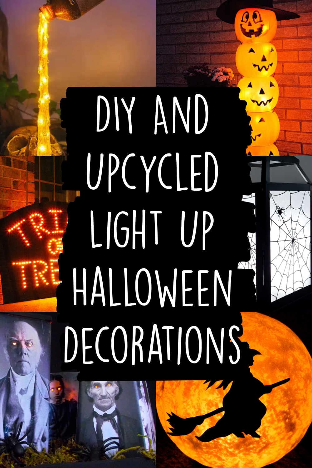 lighted halloween decorations