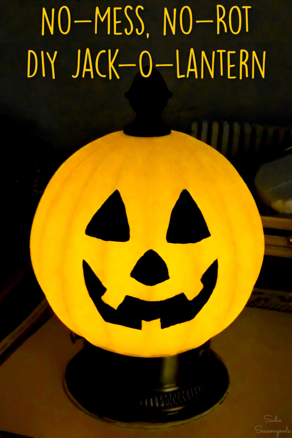 diy jack-o-lantern that won't rot in the sun