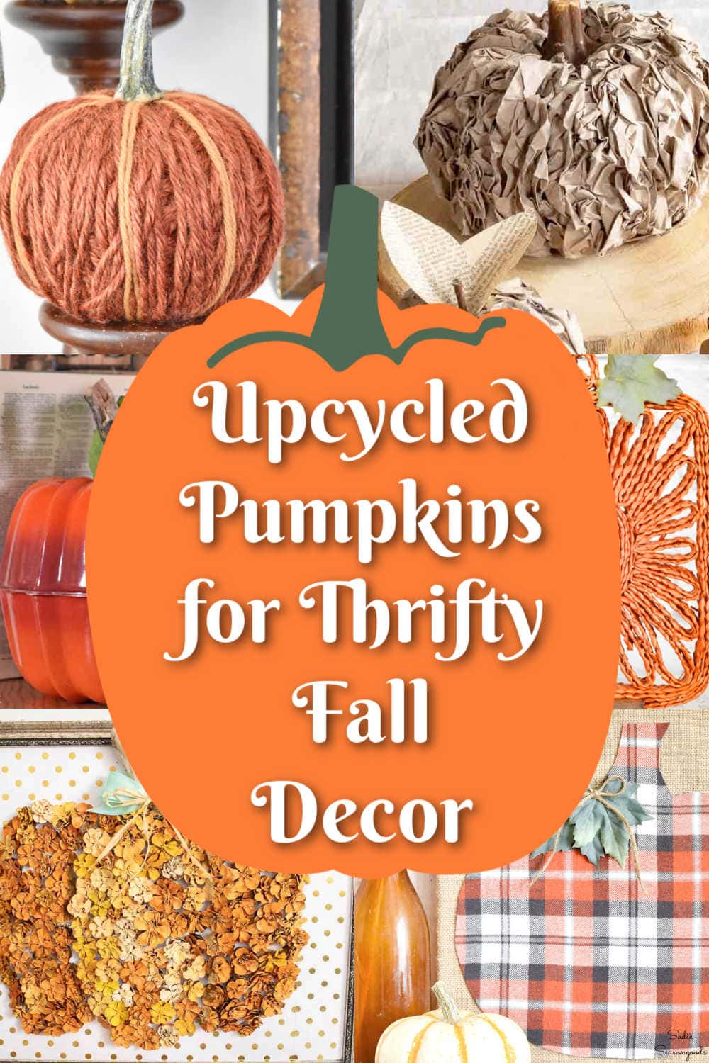 diy pumpkins from the thrift store