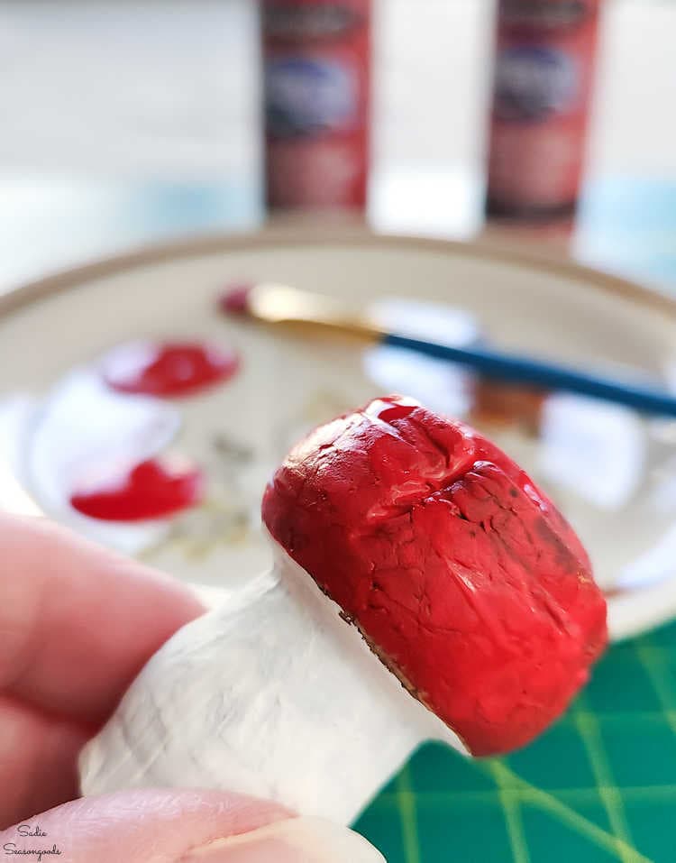 how to make mushroom ornaments