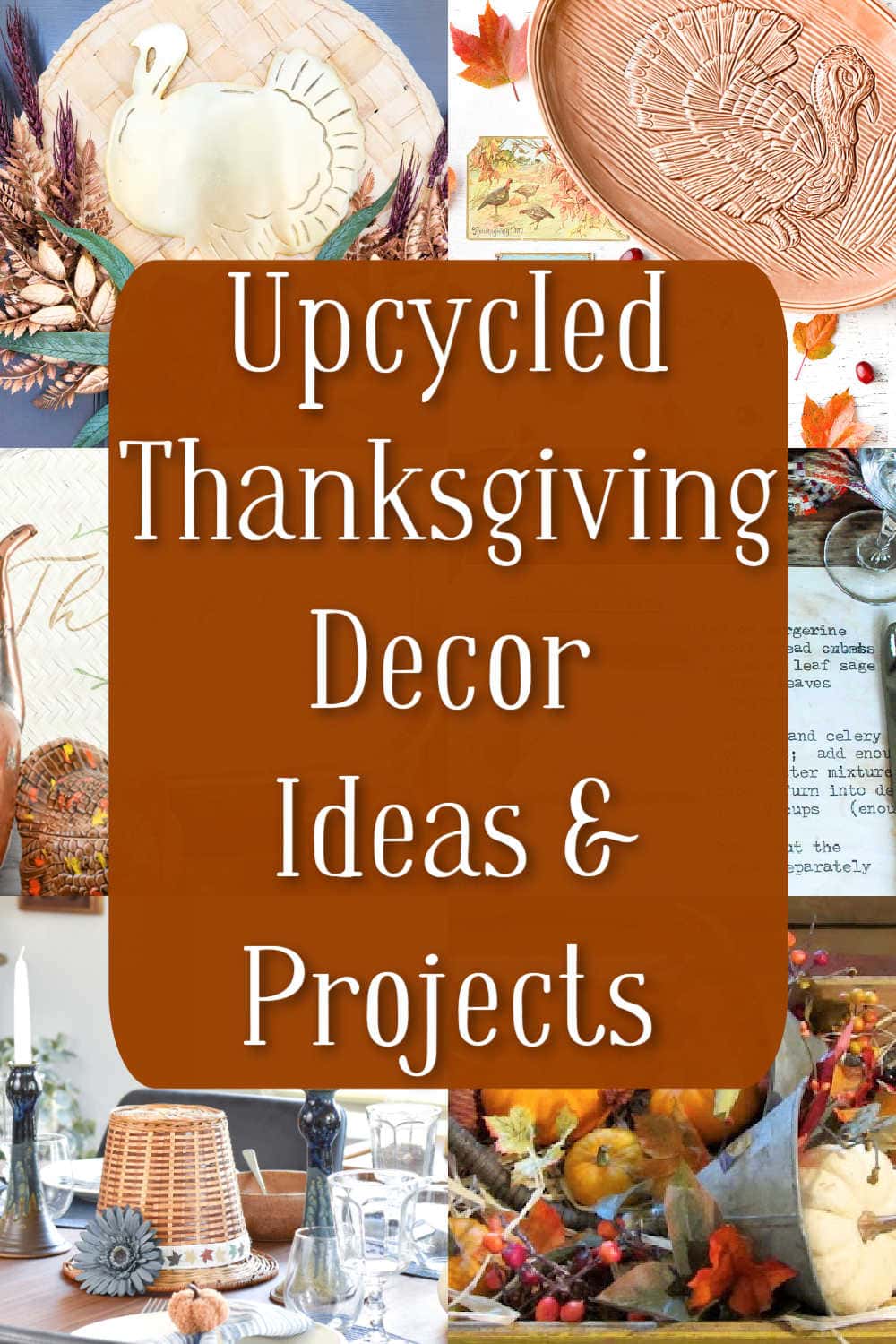 thanksgiving decor projects and upcycle ideas