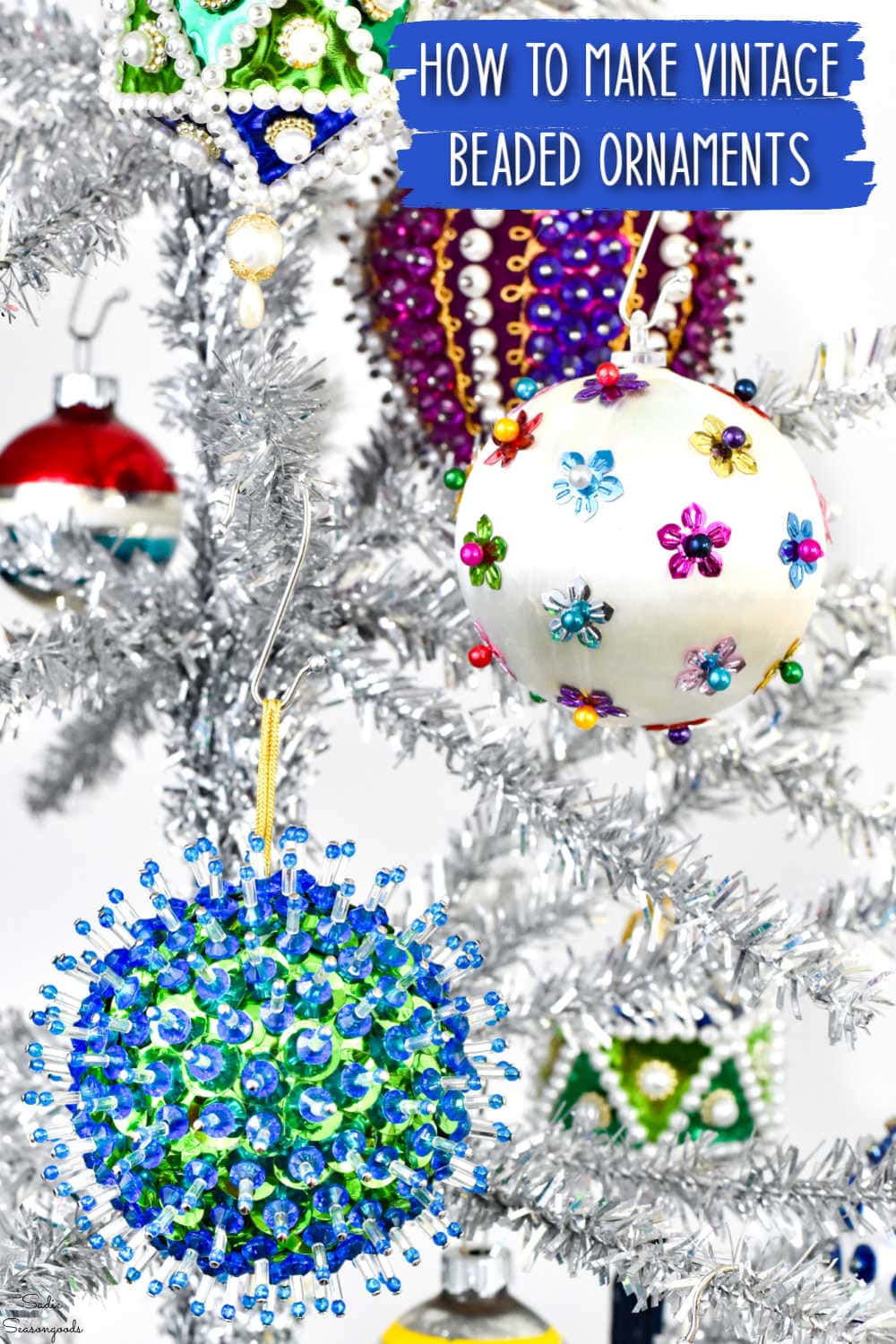 diy beaded christmas ornaments