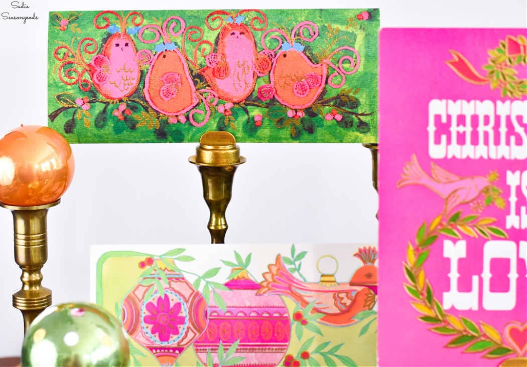 diy christmas card holder for displaying