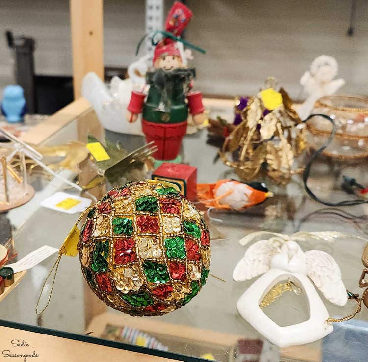 vintage sequin ornament