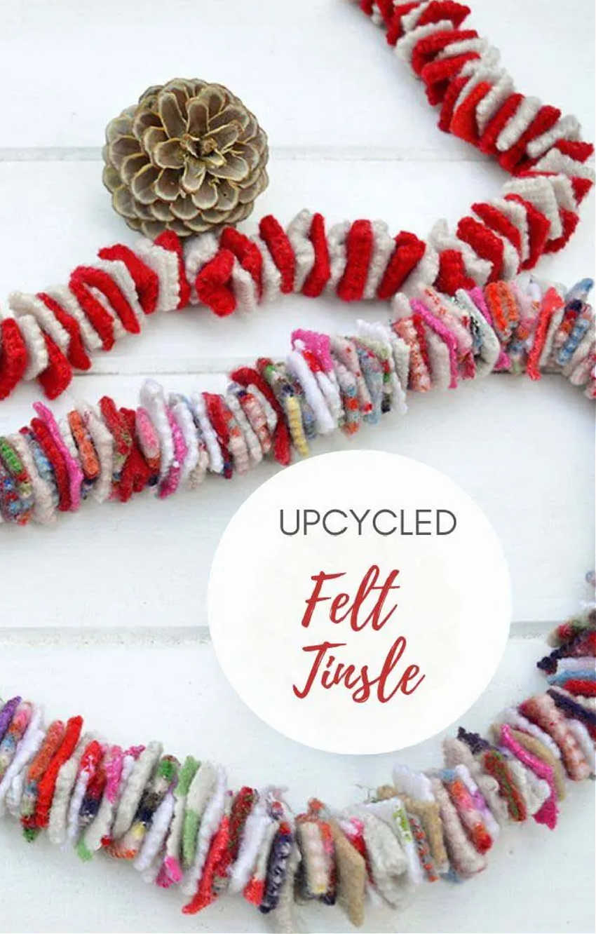 felted wool garland