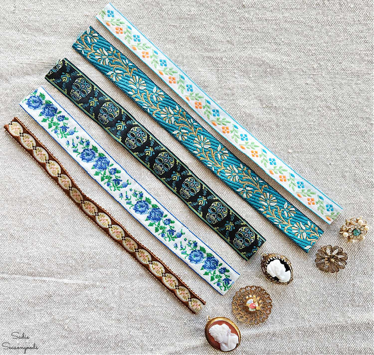 how to make ribbon bookmarks